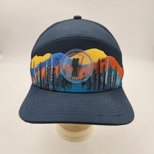 SA Company Soul of Adventure Navy Blue 7-Panel Mountain Hike Snapback Hat OSFM